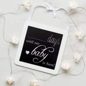 Baby Count Down Chalk Board