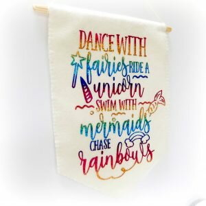 Felt Banner Chase Rainbows Flag