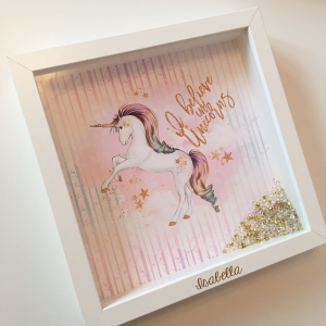 Handmade Rainbow Unicorn Frame