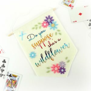 Felt Banner Flag Wildflower
