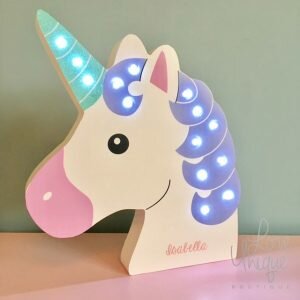 Personalised Unicorn LED Light
