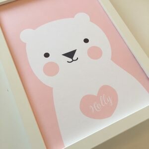 Personalised Cute Bear Print