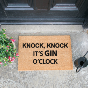 Knock Knock it's Gin O' Clock Doormat