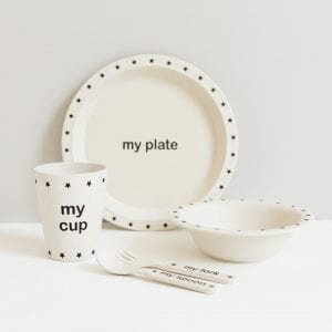 Children's Tableware Bamboo Set