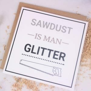 Fathers Day Man Glitter Card