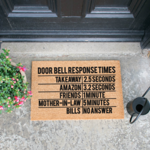 Door Bell Response Times Doormat