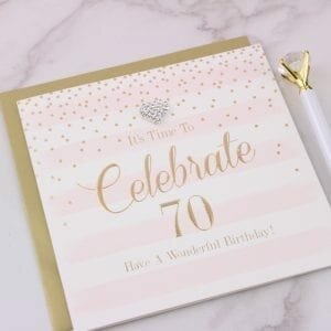 Happy 70th Birthday Card