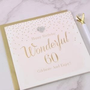 Happy 60th Birthday Card