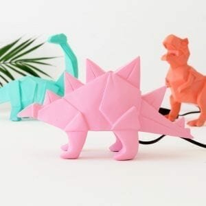 Pink Stegosaurus Dinosaur Night Light Assortment with Plug