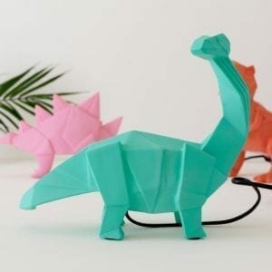 Green Diplodocus Dinosaur Night Light with Plug