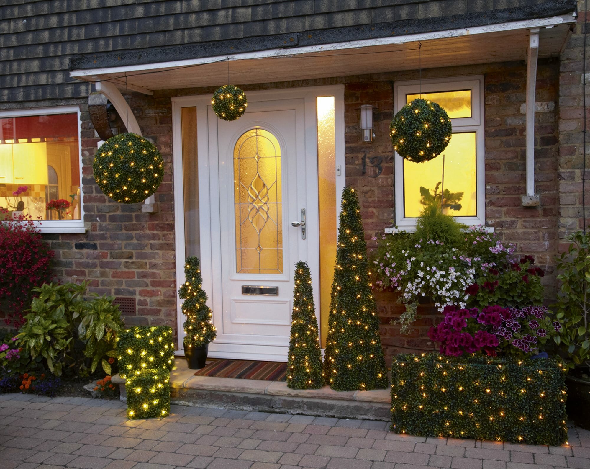 Outdoor 100 Warm White LED Solar Fairy Lights