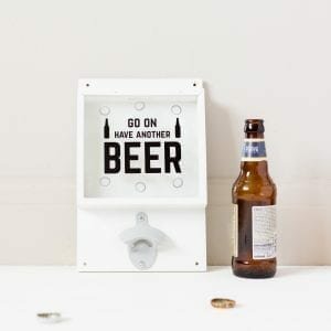 Hessian Man Sign “Shh! I’m certain I heard a beer calling me”