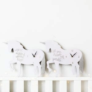 Unicorn Design Clock