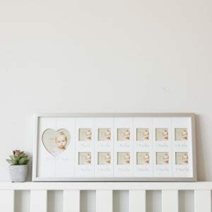 Landscape Sentiments Silver My First Year Baby Photo Frame