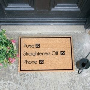 Checklist Door Mat