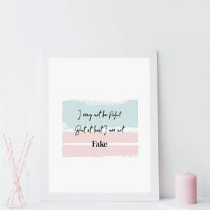 I May Not Be Perfect A4 Print