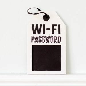 WiFi Password Chalkboard Sign