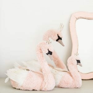 Glam Pink Fur Swan Assortment