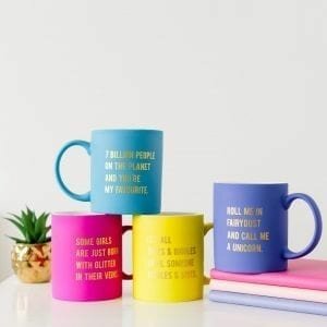 Funny Bright Matte Slogan Mug Assortment