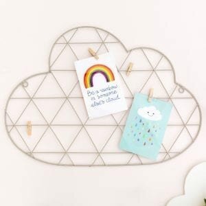 Cloud Wire Wall Grid Card Holder