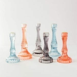 Gem Glass Candle Holder Assortment