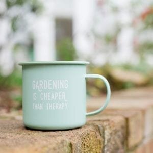 Gardening Therapy Enamel Mug