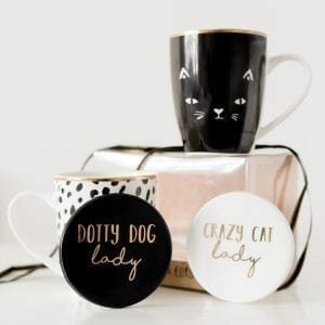 Cat or Dog Lady Mug & Coaster Set