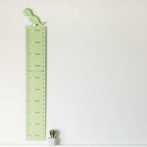 Green Dinosaur Wooden Height Chart
