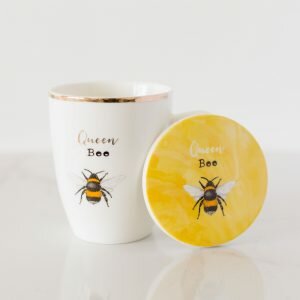 Queen Bee Ceramic Mug & Coaster Set