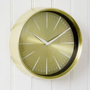 Small Gold Analogue Clock
