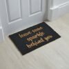 Leave Some Sparkle Behind You Glitter Doormat