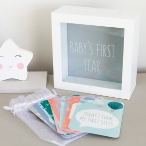 Baby Milestone Cards With Memory Box
