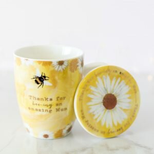 Mum Bee & Daisy Mug & Coaster Set