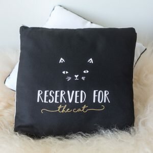 Reserved For The Cat Cushion
