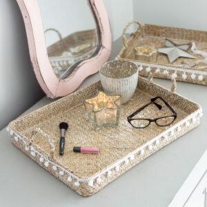 Set Of Two Pom Pom Trays