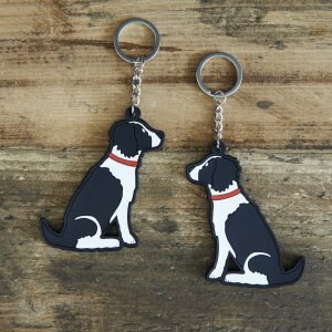 Black Springer Spaniel Key-Ring