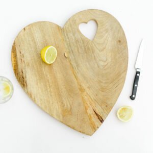 Heart Mango Wood Chopping Board