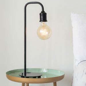 Black Metal Industrial Style Table Lamp