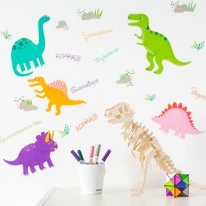 Bright Dinosaur Wall Stickers