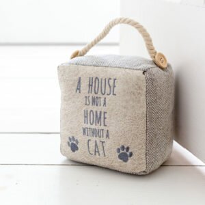Chevron House Is Not A Home Cat Door Stop