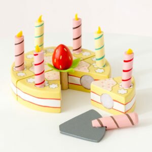 Wooden Vanilla Birthday Cake Toy